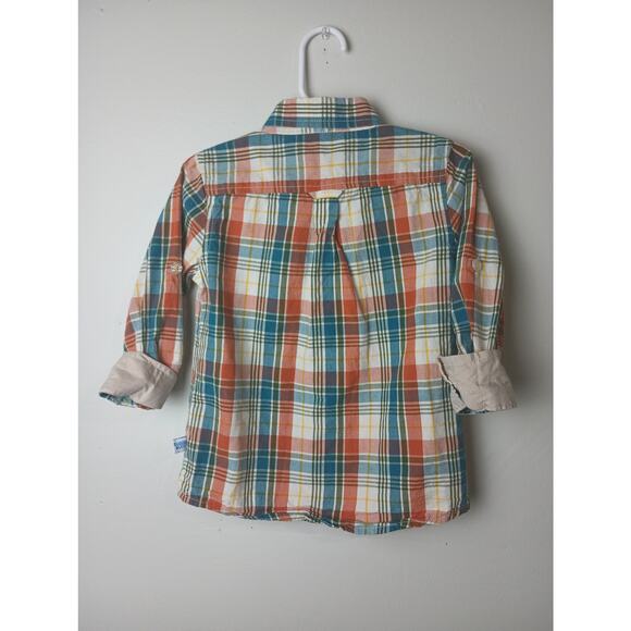 Ruggedbutts Shirt Toddler Plaid Button Up Mult Colors Long sleeve Pocket Photo - Picture 4 of 4